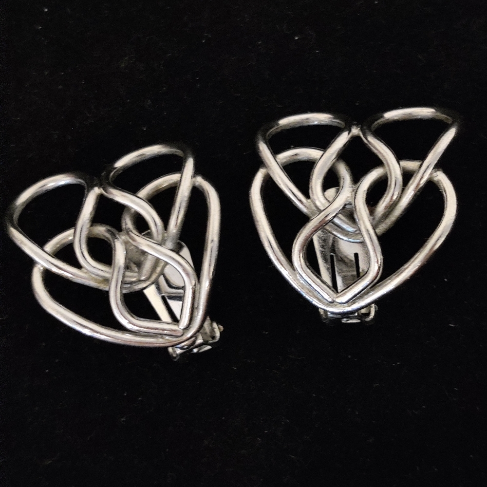 Vintage Bergere Modernist Whimsical Earrings